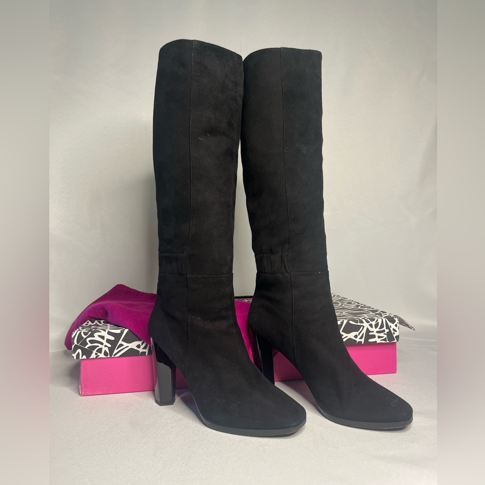Diane Von Furstenberg Black Heeled Boots